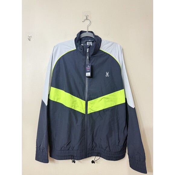 Psycho Bunny Mens size 7/XL Lowick Sport Full Zip Jacket color blocked NWT $195